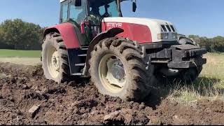 Steyr 9145 and Kverneland AB85 Field Plowing Excellence [upl. by Eiltan]