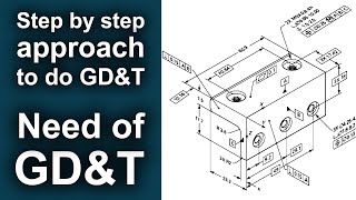 GDampT for beginners  Step by step approach for GDampT for mechanical drawings [upl. by Pega280]