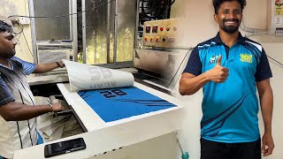 Process of Printing and Making Sport Jerseys IPL Cricket Jersey Mass Production Posses Factory [upl. by Llednav]