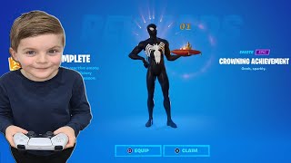 TRUMAnn And His 8 Year Old Kid Unlocking NEW FREE Fortnite EPIC Emote And FREE Glider Umbrella [upl. by Anniram959]