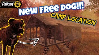 Fallout 76 New Free Dog CAMP Location [upl. by Norag]