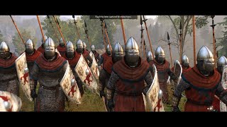 Mount amp Blade II Bannerlord BATTANIAN LIGHT HORSES destroying Vlandian Shieldwall [upl. by Ednil]