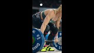 Annie Thorisdottir Nails A 232lb Clean and Jerk in Olympic Total [upl. by Rabiah]