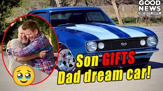 Son SURPRISES Dad with Dream Car after he gave it up for Diaper Money [upl. by Leonora831]