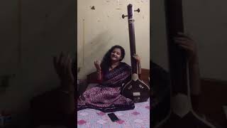 chokher aloy dekhechilem Rabindra Sangeet covered by Diya Rudra [upl. by Burhans]