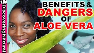 BENEFITS amp DANGERS of ALOE VERA  Hair Loss Treatment and Dandruff Treatment  Natural Hair [upl. by Baggett679]