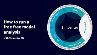 HOW TO  How to run a free free modal analysis with Simcenter 3D  Tutorial [upl. by Aihtnys]