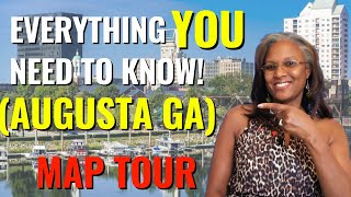 2023 AUGUSTA GA Neighborhoods MAP TOUR  Things To Know Before You Move [upl. by Yticilef]