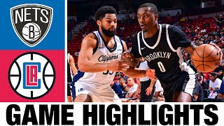 Brooklyn Nets vs LA Clippers FULL GAME Highlights  2024 NBA Summer League [upl. by Alram]