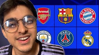 UCL QUARTER FINALS DRAW LIVE REACTION [upl. by Sink854]