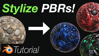 36 Blender Tutorial Make Custom PBR Textures [upl. by Arakal]