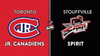 OJHL Highlights  Toronto Jr Canadiens VS Stouffville Spirit  January 6 2024 [upl. by Furtek597]