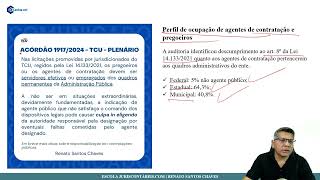 TCU avalia implementação da Lei 141332021  Licitações e Contratos [upl. by Saretta]