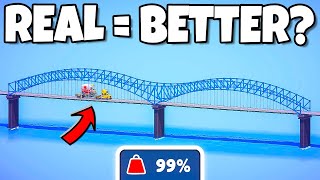 These real bridges SHOCKED ME in Poly Bridge 3 [upl. by Anelav]