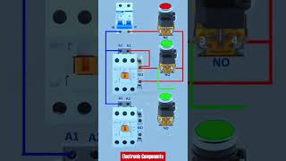 Contactor Interlocking Wiring DiagramTwo Contactor Interlo electricianelectricianlife electricity [upl. by Jehias]