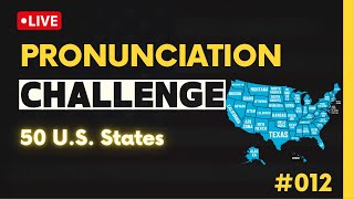 The 50 US States  Pronunciation Practice [upl. by Zoila789]