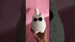 Gojo Cat ✌️😎crochet crochetamigurumi crochetcat crochetplushie gojo jujitsukaisen marketprep [upl. by Nirrad]