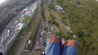 An Evening Flight Over Ebbw Vale and Tredegar [upl. by Einnoc]