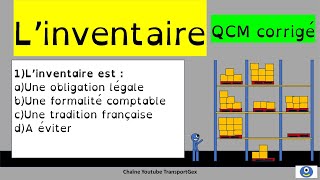 L’inventaire QCM corrigé logistics logistique inventaire [upl. by Tegan238]