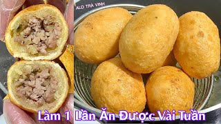 Có Khoai Mì Làm Bánh Kiểu Này Giòn Ngon Dễ Hơn Bánh Cam Rán Fried cassava cake [upl. by Suiratnod]