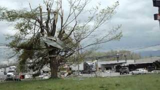 Glade Spring Tornado Damage 42711 [upl. by Ahsele]