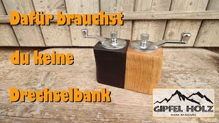 Salz und Pfeffermühle ohne Drechseln selber bauen [upl. by Caves]