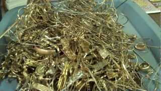 Goldfilled scrap lot test NTR metals Dallas ScrapGoldExpert [upl. by Joete]