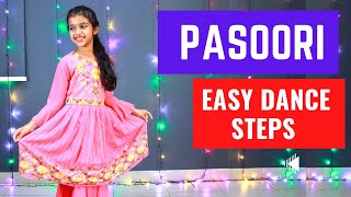 Pasoori  Easy Dance steps  Coke studio  Anvi Shetty [upl. by Albers983]