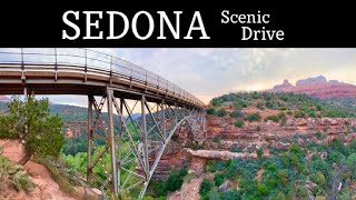 Scenic Drive to Sedona  Midgley Bridge Views [upl. by Enitsirc]