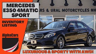 2016 MercedesBenz E350 4Matic Sport The Perfect Luxury Car for All Seasons [upl. by Lanti]