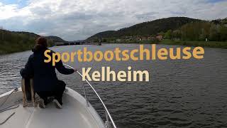 Sportbootschleuse Kelheim  Motorboot auf MainDonauKanal  Donau mit dem Boot [upl. by Alitha]