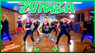 ZUMBA Fitness BAILE ejercicio para ADELGAZAR en CASA 🔥 CLASE COMPLETA [upl. by Arahsal]