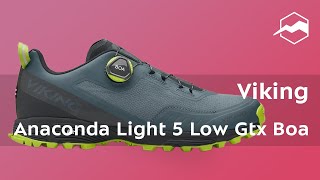 Кроссовки Viking Anaconda Light 5 Low Gtx Boa Обзор [upl. by Hadleigh]