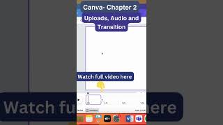 canva tutorial chapter 2  canva tutorial upload transition and audio [upl. by Anawait]