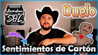 Sentimientos de Cartón en Acordeón de SOL  Tutorial Full HD [upl. by Onailimixam]