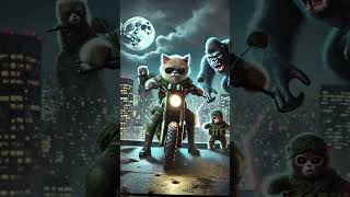 Ragdoll Cat Heroes vs Gorilla Monsters Epic Adventures in Extreme Worlds shorts [upl. by Robby687]