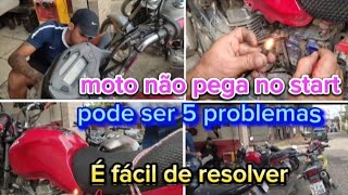 a moto não pega no start como resolver [upl. by Oakman415]