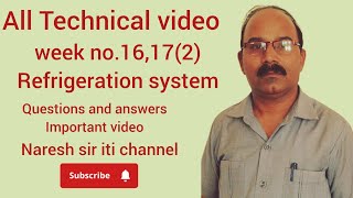 week no16172 Refrigeration system viral video naresh chapter mracsir iti [upl. by Ettenwahs]