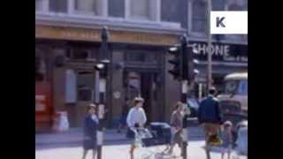 1960s Brixton London Street Scenes Shops Bobbies  Rare Colour Home Movies [upl. by Gnauq]