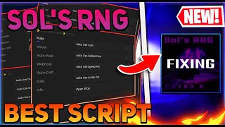 Sols RNG Script GUI  Hack Auto Roll Auto Farm Teleports And More PASTEBIN 2024 [upl. by Jestude]