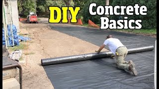 Concrete basics for Beginners from top to bottom ground prep rebar sealing amp protecting [upl. by Aiam796]