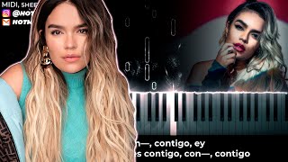 KAROL G  CONTIGO karaoke [upl. by Sowell]