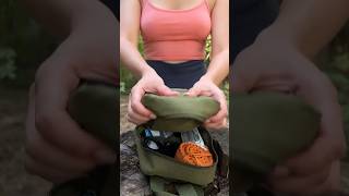 Brave GIRL Survives in the Forest🔥🔥 camping survival bushcraft outdoors fire shortvideo [upl. by Ann]