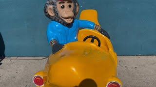 1990’s Jolly Roger Richard Scarry bananas gorilla kiddie ride eletech rideshort ride [upl. by Mohamed]