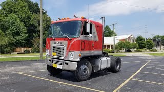 Driving  Shifting 8v71 318 Straight Pipe Detroit Diesel 1973 GMC Astro Cabover 10 Speed Eaton [upl. by Evers]