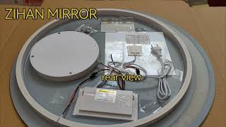 ZIHAN MIRRORbathroom mirror D60cm round magnify led mirror [upl. by Weisler]