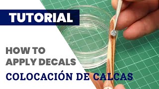 Tutorial ¿Cómo Pegar Calcas en Maquetas  Artesanía Latina [upl. by Colette]