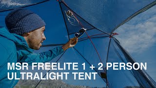 MSR FREELITE 1 PERSON AND 2 PERSON ULTRALIGHT TENT [upl. by Anialad]