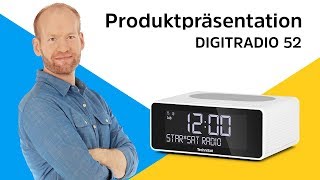 DIGITRADIO 52  Uhrenradio mit praktischer WirelessChargingFläche  TechniSat [upl. by Nahsrad958]