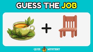 Can You Guess The JOB By Emoji 🧑‍⚕️👮 Emoji Quiz 2024 [upl. by Cattier]